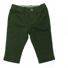 obrázek Tmavě zelené kalhoty s podšívkou