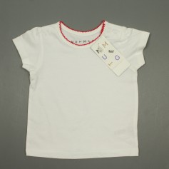 obrázek Bílé tričko s červeným lemováním