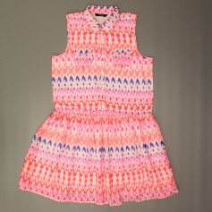 obrázek Pestrobarevné šaty s límečkem