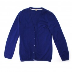 obrázek Modrý propínací pulover
