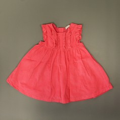 obrázek Sytě růžové manšestrové šatičky se spodničkou