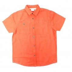 obrázek Lněná košile v lososové barvě