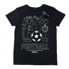 obrázek Tmavě modré tričko s fotbalovým motivem