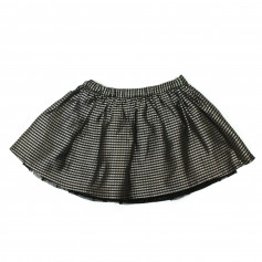 obrázek Lesklá černo-šedá sukýnka s tylovou spodničkou
